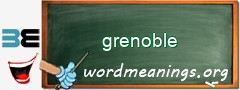 WordMeaning blackboard for grenoble